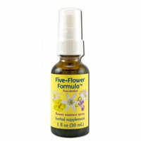 Flower Essence Services (FES) - Healing Herbs English Flower Essences, Five Flower Formula Spray Glycerin 1 oz