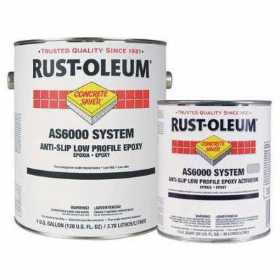 RUST-OLEUM AS6086425 AS6000 Anti-Slip Epoxy Kit,Navy Gray,1g G8530636