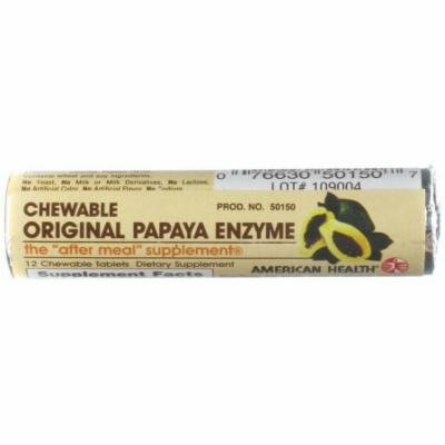 American Health Chewable Original Papaya Enzyme Rollpack, 16 CT