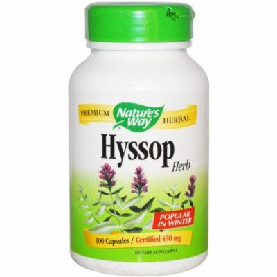 Nature's Way Hyssop Herbal Capsules, 100 CT