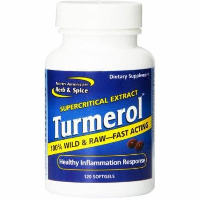 North American Herb & Spice Mineral Supplement Turmerol Gel Capsules, 120 CT