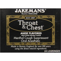 Jakemans Throat & Chest Lozenges, Anise, 24 CT (Pack of 24)