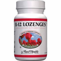 Maxi-Health Vitamin B-12 Lozenges with Folic Acide & Biotin, Kosher, 180 CT