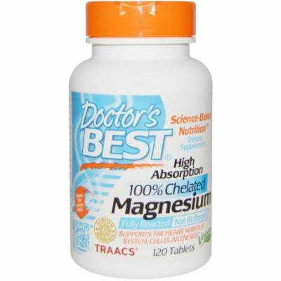 Doctor's Best Magnesium 100mg High Absorption, 120 CT