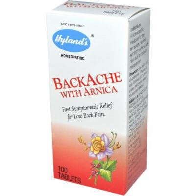 Hylands Backache With Arnica Tablets, 100 CT