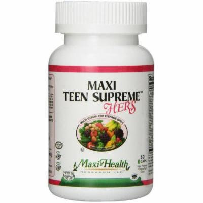 Maxi-Health Maxi Teen Supreme Hers, Teenage Girls Multivitamin, Kosher, 60 CT