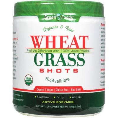 Green Foods Wheat Grass Shots Organic and Raw, 5.3 FL OZ