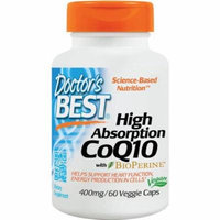 Doctor's Best High Absorption CoQ10 400mg, 60 CT