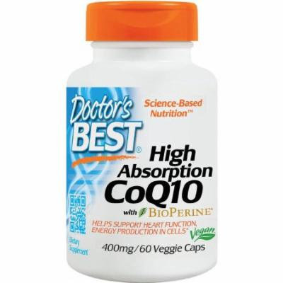 Doctor's Best High Absorption CoQ10 400mg, 60 CT