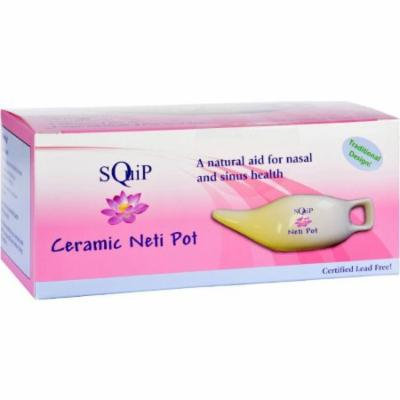 Squip Ceramic Neti Pot, 13.3 OZ