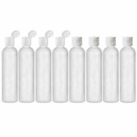 Moyo Natural Labs 8 OZ HDPE Commerical Grade Empty Squeezable Containers BPA Free Made in USA hdpe reusable bottles Pack of 8