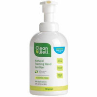 Cleanwell All-natural Foaming Hand Sanitizer, Original Scent, 8 FL OZ (Pack of 2)