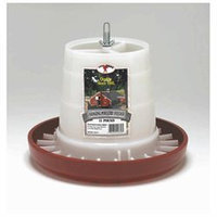 Miller Hanging Poultry Feeder White Red 11 Pound - PHF11
