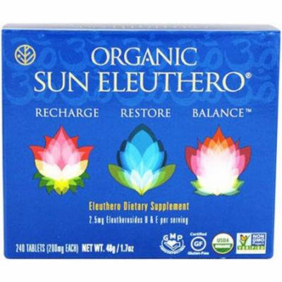 Sun Chlorella Sun Eleuthero, Organic (Recharge, Restore, Balance), 240 CT