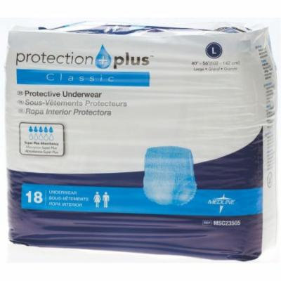 Protection Plus Classic Protective Underwear Large, 72 Count