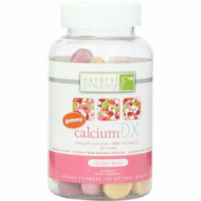 Natural Dynamix Calcium DX, Adult Cummy Vitamin for Healhty Bones, 60 CT