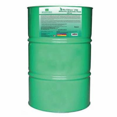 RENEWABLE LUBRICANTS 81066 Hydraulic Oil,Drum,Yellow,55 gal. G2224175