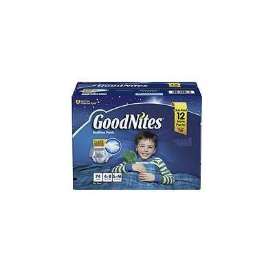 GoodNites Bedtime Underwear for Boys, S/M (74 ct.)