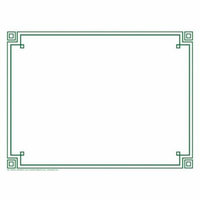 FOUR SQUARE BORDER PAPER GREEN