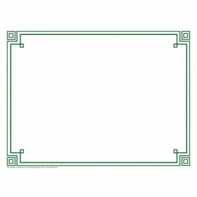 FOUR SQUARE BORDER PAPER GREEN