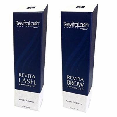 Bundle - 2 items: Revitalash Advanced Eyelash Conditioner, 0.118 oz with RevitaBrow Eyebrow Conditioner 0.101 oz