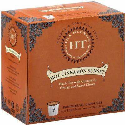 Harney & Sons Hot Cinnamon Sunset Tea, 2.54 oz, (Pack of 4)