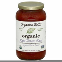 ORGANICO BELLO SAUCE KALE TOMATO BASIL ORGANIC, 25 OZ (Pack of 6)