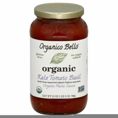 ORGANICO BELLO SAUCE KALE TOMATO BASIL ORGANIC, 25 OZ (Pack of 6)