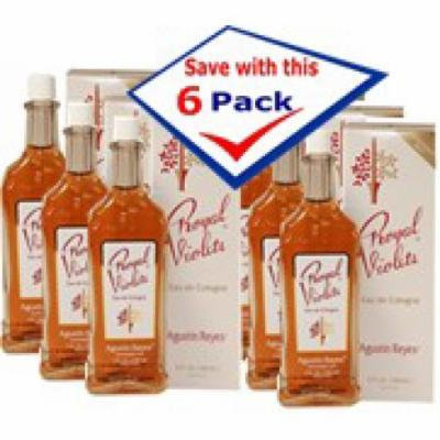 Agustin Reyes Royal Violet Splash Cologne Classic Glass Bottle 5 oz Pack of 6