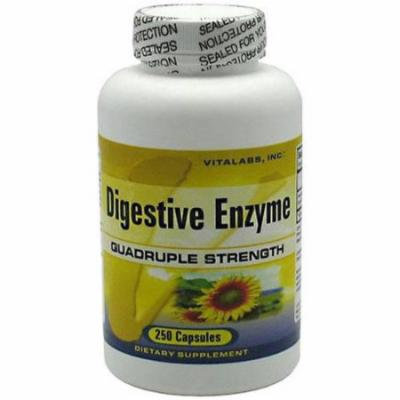 Vitalabs Digestive Enzyme, Quadruple Strength, 250 CT