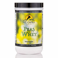 Peas and Whey�, Natural Vanilla Flavor - 1 lb (453 Grams) by Mt. Capra