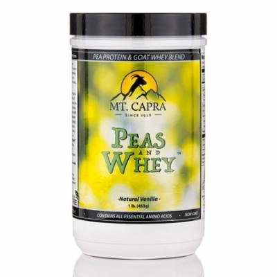 Peas and Whey�, Natural Vanilla Flavor - 1 lb (453 Grams) by Mt. Capra