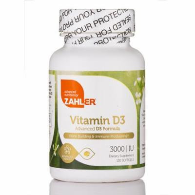 Vitamin D3 3000 IU - 120 Softgels by Zahler