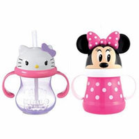 Munchkin Hello Kitty Straw Cup + Disney Minnie Straw Cup
