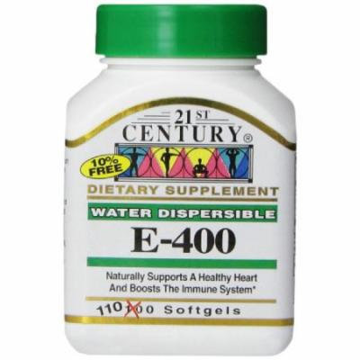 4 Pack 21st Century E-400 Softgels 110 Soft Gels Each