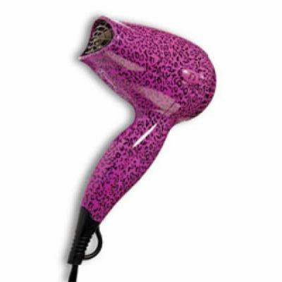 Ti Creative Styling Mini Ionika Bebe Hair Dryer, Purple Leopard