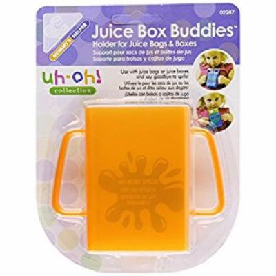 Mommys Helper Juice Box Buddies Holder for Juice Bags and Boxes, Colors May Vary