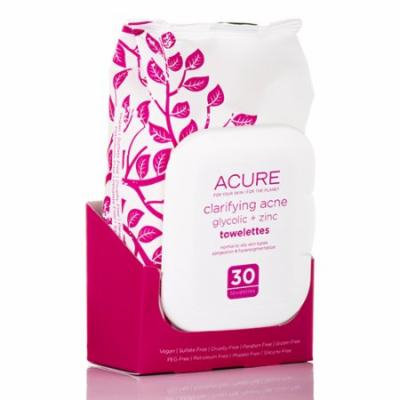 Carifying Acne Towelettes - 30 Count by Acure Organics