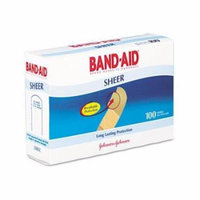 4 Pack - BAND-AID Bandages Comfort Sheer 3/4 Inch 100 Each