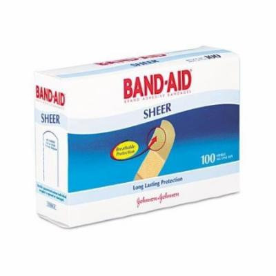 4 Pack - BAND-AID Bandages Comfort Sheer 3/4 Inch 100 Each