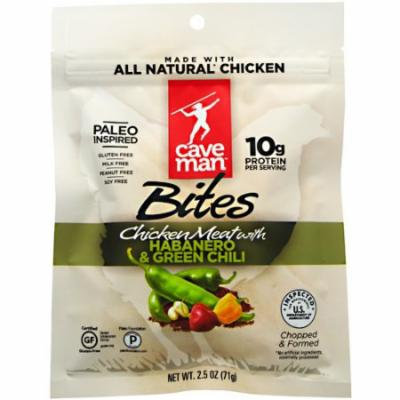 Caveman Foods Primal Bites, Habanero & Green Chili, 2.5 oz