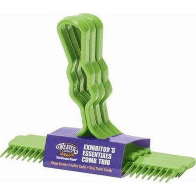 Weaver 69-6075-LI Exhibitor's Essentials Comb Trio Lime Green