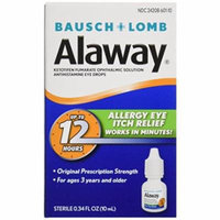 2 Pack Bausch + Lomb Alaway Allergy Eye Itch Relief Drops - 0.34 oz each