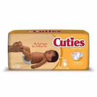 First Quality Baby Diaper Cuties Tab Closure Size 1 Disposable Heavy Absorbency (#CR1001, Sold Per Case)