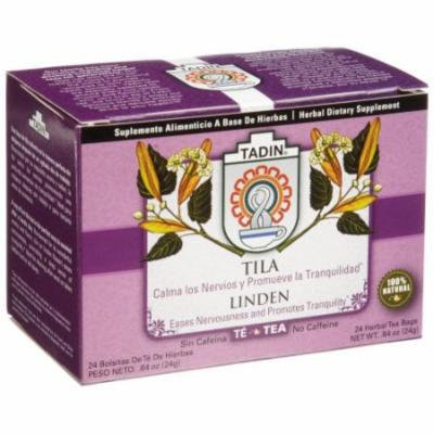 Tadin Tea, Tila (Linden Flower) Tea, 24-Count Teabags (Pack of 12)