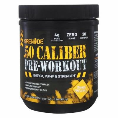 Grenade - .50 Caliber Pre-Workout Orange Pineapple 30 Servings - 291 Grams