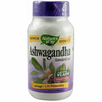 Nature's Way Ashwagandha Vegetarian Capsules, 60 CT