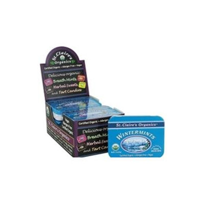 St Claires St Claire's Organic Wintermints Display Case Case of 6 1.5 oz