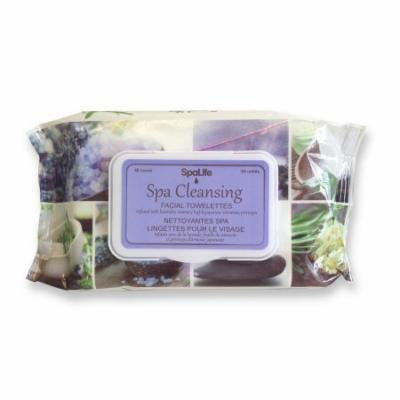 Spa Life Cleansing Facial Towelettes Infused With Lavender, Rosemary Leaf, And Japanese Artemisia Princeps - 60 Count