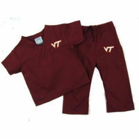 Virginia Tech Hokies XS Infant/Toddler Maroon Scrubs Set (1-2 yrs)